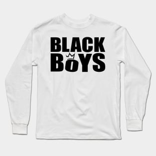 Black Boys Long Sleeve T-Shirt